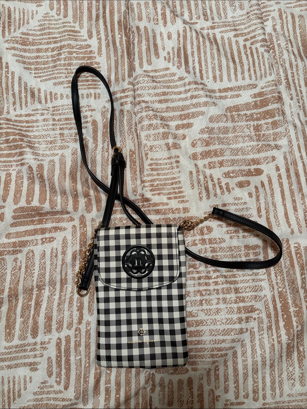 Nanette Lepore | Gingham Crossbody Phone/Card Bag